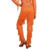 Pantaloni cu Franjuri pentru Dans Latin Fete Talie Elastică Părți cu Ciucuri Pantaloni Samba Rumba Cha Cha Salsa