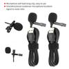 2PCS Professional Wired Wired Lapel Microphone USB Audio Output Clip-On Microphone  for Interview