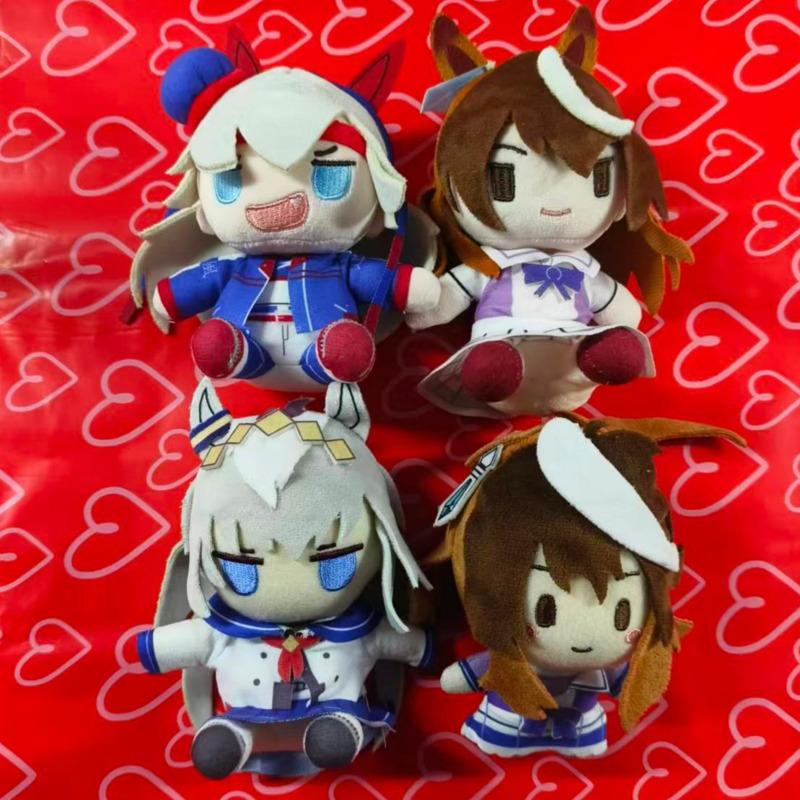 Nová hra Uma Musume Pretty Derby Plyšová Kawaii Anime Doplňky Symboli Rudolf Oguri Čepice Tamamo Cross Plyšáci 10cm Přívěsek Panenka