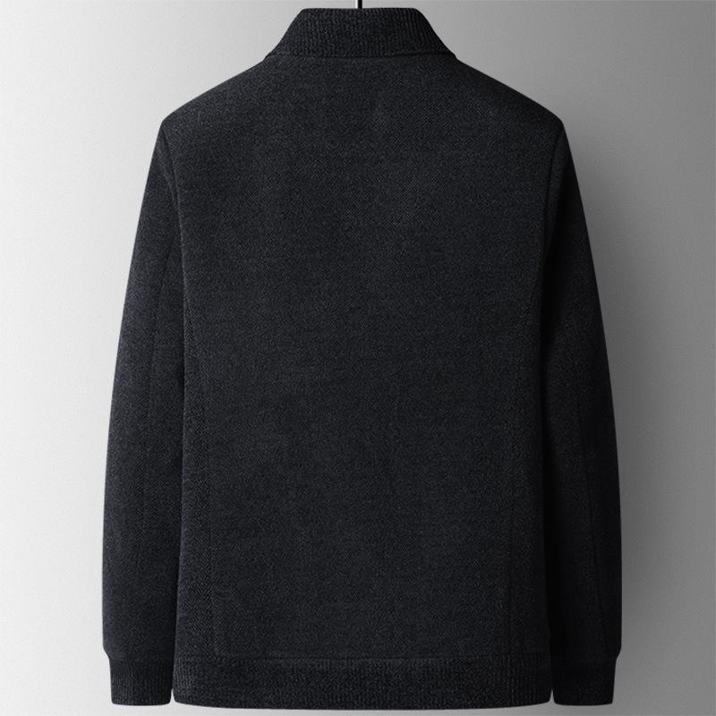 Chenel Høst og Vinter Kjekk Avtakbar Krage Herre Fritids Polstret Jakke Middelaldrende Jakke Pappa Herrejakke