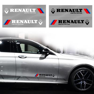 2pcs Car 3D Stickers Auto Side Body Sports Sticker Decals Car Accessories For Dacia Megane 2 3 Duster Logan Clio 4 Scenic 2 Captur