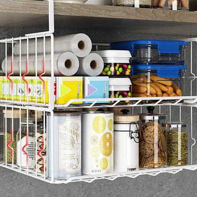 Large Capacity Folding Basket Large Kitchen Hanging Basket Cabinet Hanging Basket Iron Basket Storage And Storage Basket