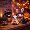 Halloween Tier Nähen Set Freunde Patchwork Kit DIY Machen 4 Kits Entzückende Charaktere Basteln für Anfänger Handgemachtes Geschenk Feiertagsdekoration Anfänger