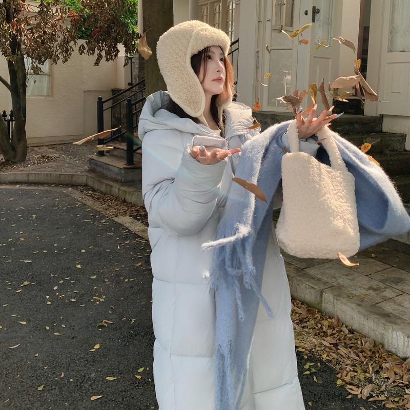 Autumn Winter Thicken Warm Parka Women Casual Sweety Solid Color Big Pocket Loose Long Hooded Coat Jackets Outwear