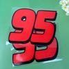 Racing Number 95 Motorcycle Stickers for Motorbike Fuel Tank Front Fairing DIY Helmet Box Waterproof Vinyl Decals Scooter Decors