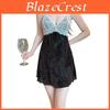 Nylon Satin Nightdress With Vneck And Sleeveless Design For Home Relaxation