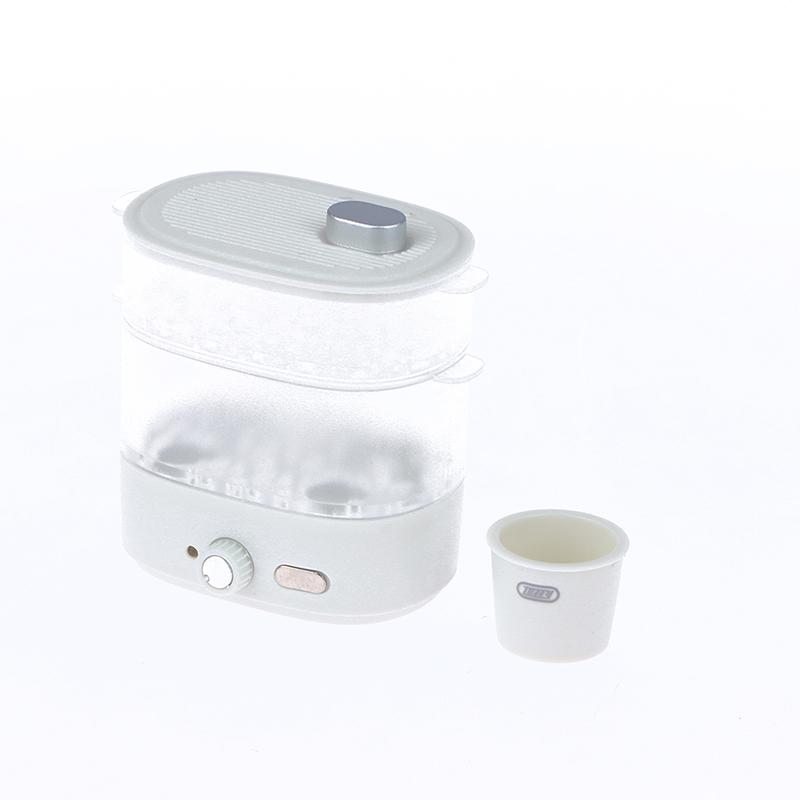 Doll House Mini Kitchen Appliances Microwave Oven Steaming Box Pantry Model