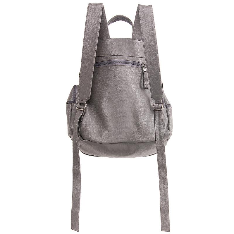 Women Backpack Purse PU Washed Leather Rivet Studded Shoulder Bag