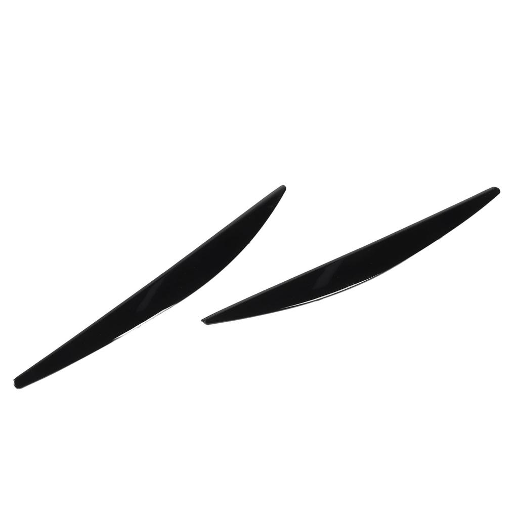 1 par Strålkastarögonbryn Vänster Höger Färgbeständig Främre Strålkastare Ögonlock Trim för Octavia MK3 2015 till 2017 Blanksvart