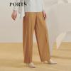PORTS Women's Wool Blend Straight-Leg Trousers
