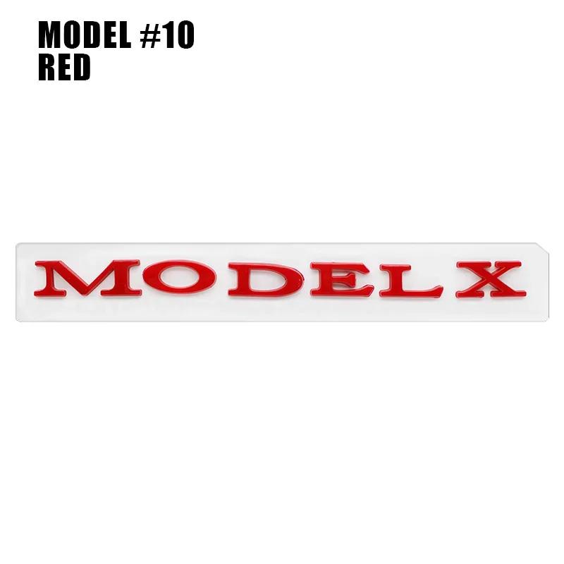 ALG1 1Pc Car Styling Logo Badge For Tesla Model 3 Model S Models Y X ABS 3D Rear Trunk Body Emblem Sticker Decal Decorate Accessories