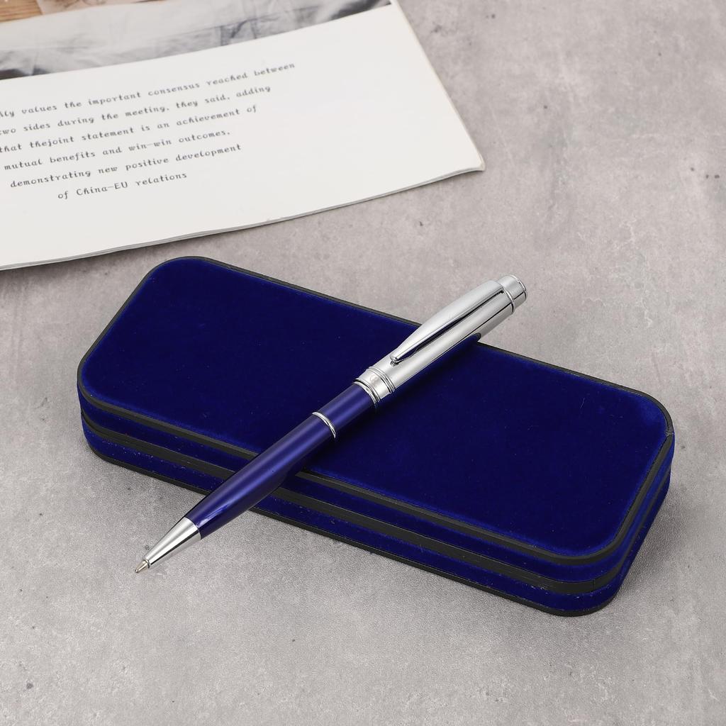 AlistaVolare Cresita Ballpoint Pen (G2 Compatible, Sapphire Blue) with Gift Case, Perfect for Gifts and Souvenirs