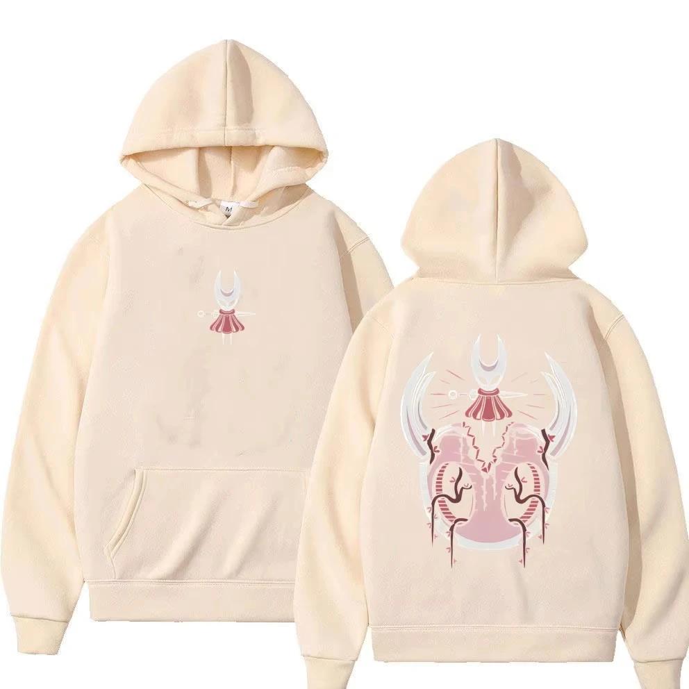 Game Hollow Knight Double Sided Graphic 2D Hoodie Men Women Clothing Fashion Casual Oversized Pullover Male Vintage Fleece Hoodi