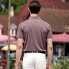 Summer lightweight, breathable, skin friendly and comfortable men's T-shirt with pure color, versatile and easy to maintain short sleeved top