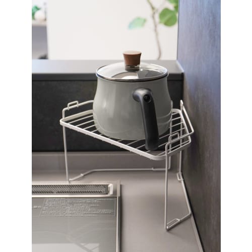 Wahei Freiz Triangular Stove Corner Rack, Kitchen Storage, Float RG-0482