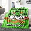 Minecraft Customize Text Blanket Cozy Customizable Blanket Ultra-Soft Perfect for Office Chair Sofa Chair Seaside Four Seasons Universal