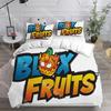 Set Biancheria da Letto Gioco Blox Fruits Moda Singolo Gemello Matrimoniale Queen King Size Set Letto Set Copripiumino Camere da Letto per Bambini Set Lenzuola