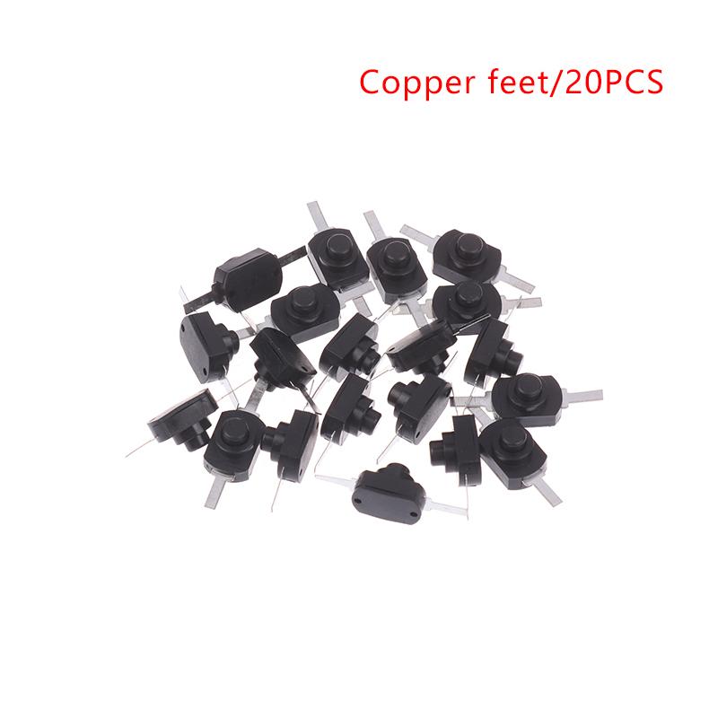 1208Yd 1288Bm Mini Druckschalter Selbstverriegelnder Schalter Rastender Ein/Aus-Schalter Mikroschalter für Elektrische Taschenlampe