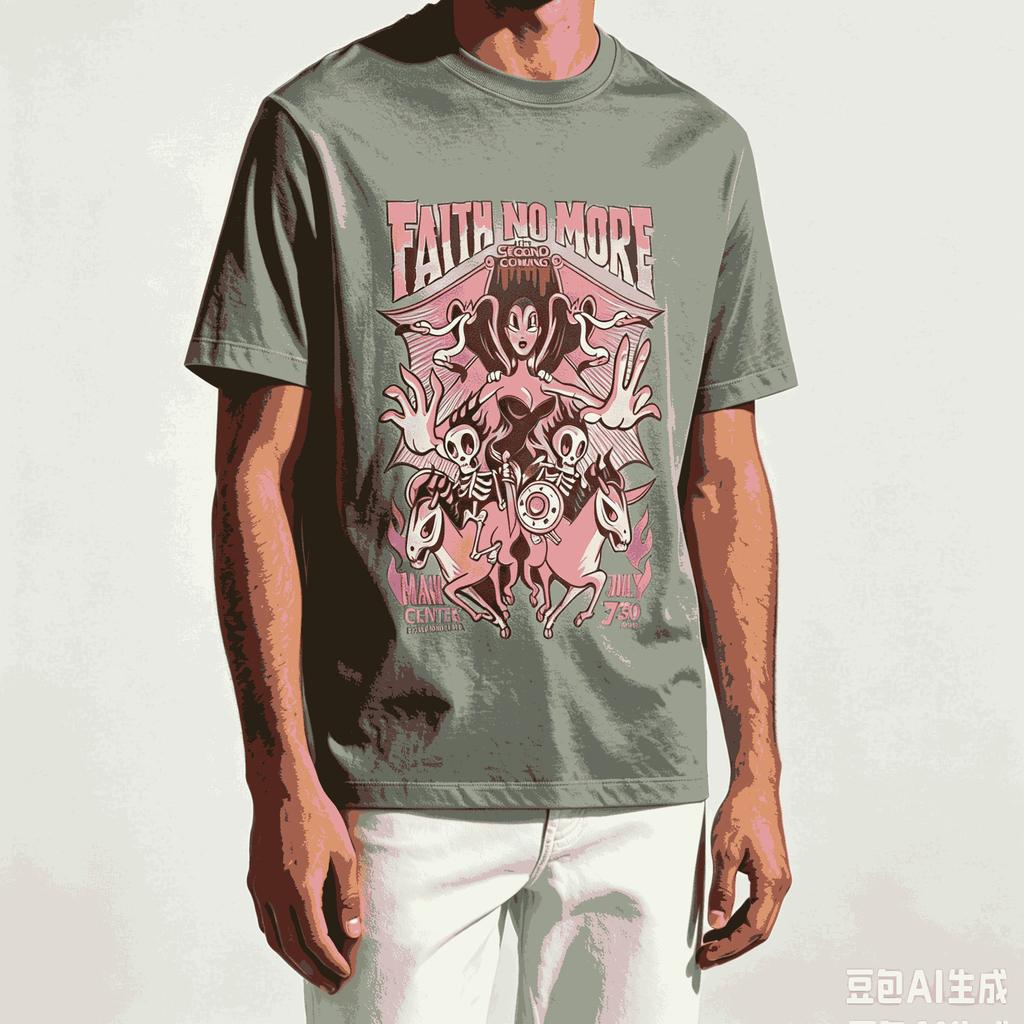 Faith No More For Fan Gift Tshirt Unisex Unisex Harajuku Oversized Unisex Short Sleeve Streetwear High Quality Couples Classic Soft