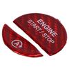 Motor Start Stopp Knopf Abdeckung Kohlefaser Ersatz für Mercedes‑Benz S‑Klasse C‑Klasse W206 W223 Rot