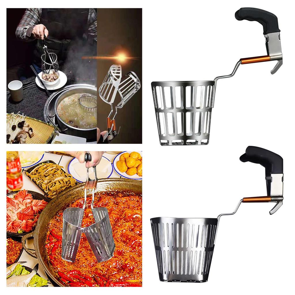 Slotted Spoon Skimmer with Handle Fine Mesh Colander Strainer Ladle Cooking Colander for Vegetable Kitchen Draining Straining