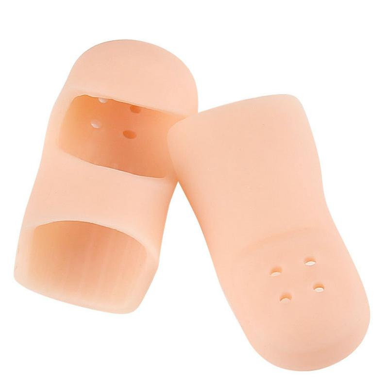 

Reusable Toe Separator Finger Protector Silicone Bunion Corrector Pedicure Tools Foot Care Pad 1 Pair