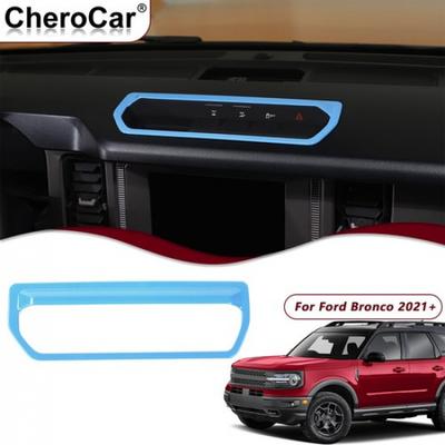 Dashboard Differential Control Switch Panel Cover For Ford Bronco 21+ Light Blue