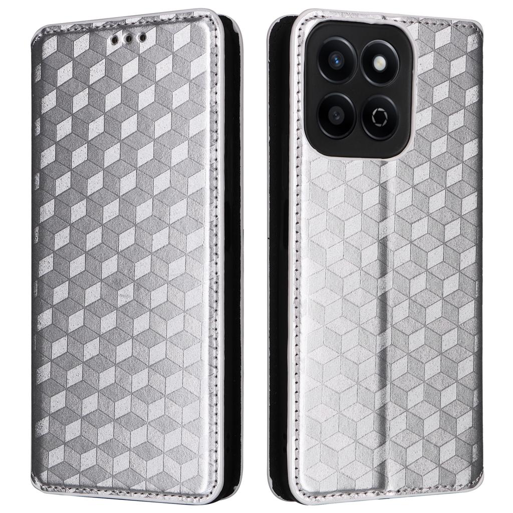 For Honor X7c 5G/X7c 4G/200 Smart 5G/Play 60 Plus 5G/Play 9T Case Rhombus Imprint PU Leather Phone Wallet Cover