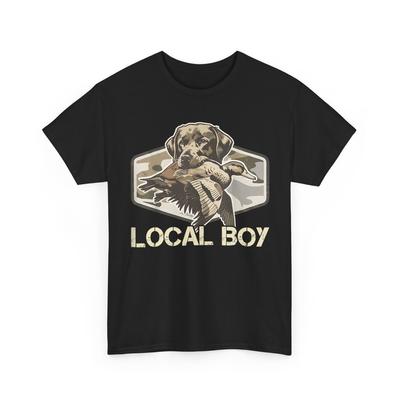 Camo Southern Local Boy Entenjagd Schwarzer Labrador Outdoor Herren T-Shirt