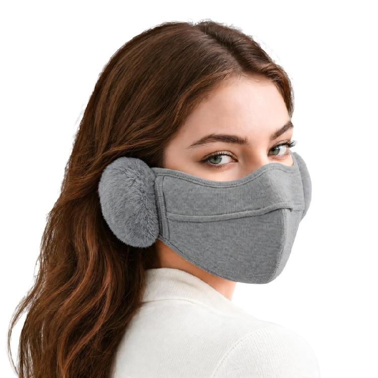 Integrated Face and Ear Cover for Adults with Stretch Fabric and Added Warmth for Fall and Winter Outdoor Wear