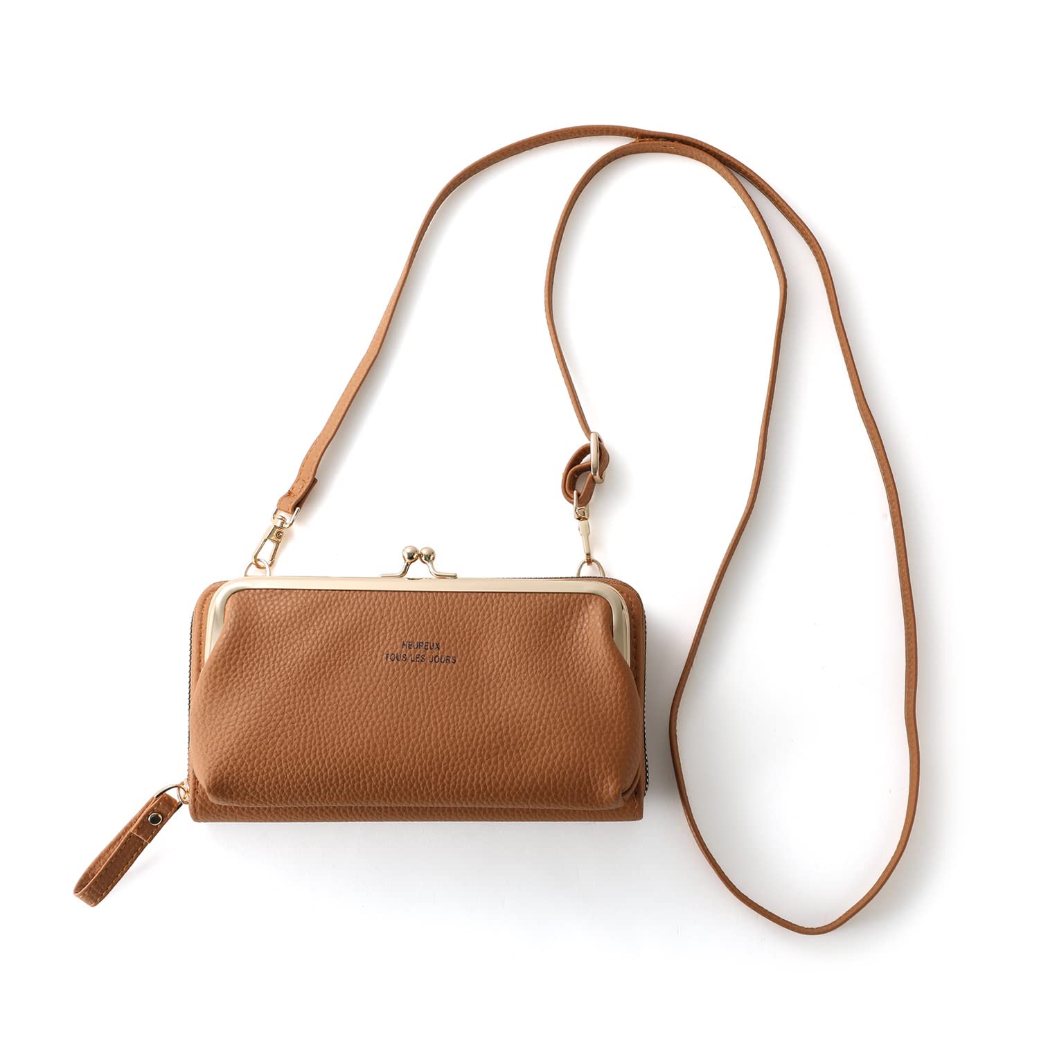 Naru Women s Clasp Wallet Shoulder Pouch, Smartphone Pouch, Wallet, Coin Purse, Card Case, Smartphone, Mini Shoulder Bag, Cute, Stylish, Popular