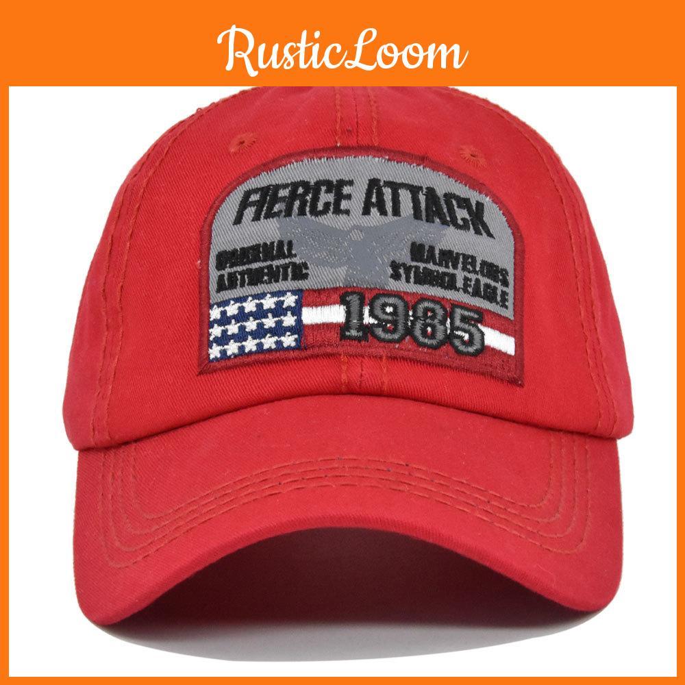 Baseball Vintage Cap Embroidered Duck Tongue Hat 1985 For Outdoor Activities Cap