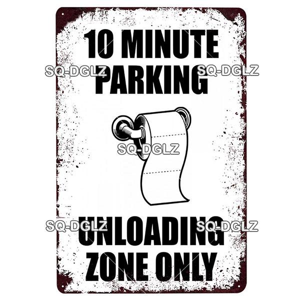 [SQ-DGLZ] Bathroom Metal Sign Vintage Metal Plaque Indicator Plates Decor For Pub Bar Home Wall Decor Tin Signs Warning Poster