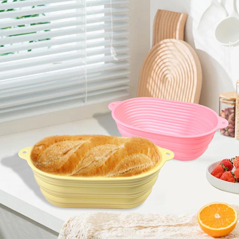 Silicone Toast Bread Baking Mold - Food Grade, Foldable Bread Basket Pan