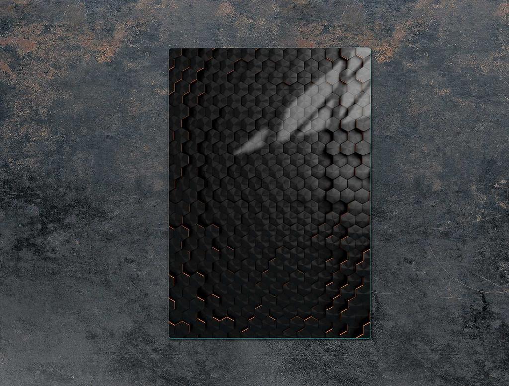 TABLA DE CORTAR DE CRISTAL 35x52 NEGRA