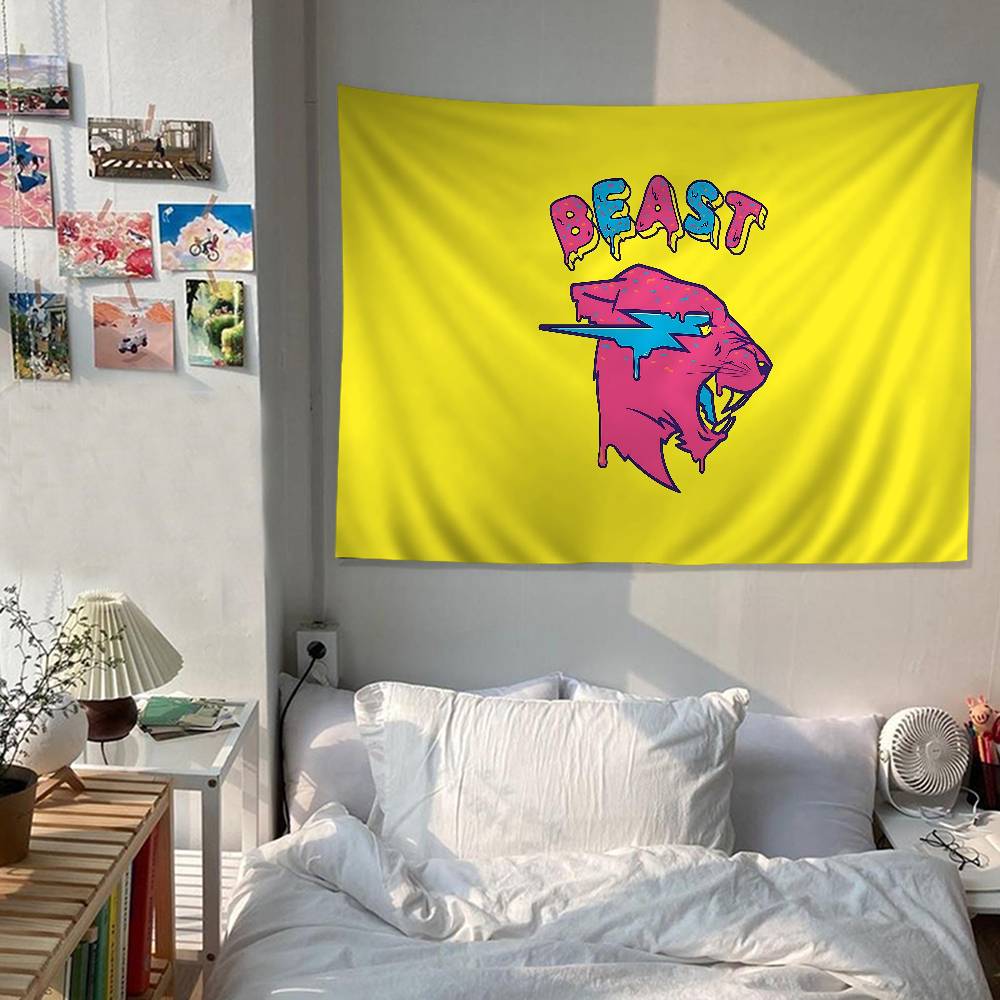 Game Blogger MrBeast Hanging Bohemian Tapestry Bohemian Wall Tapestries Mandala Cheap Hippie Wall Hanging