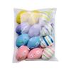 12 Pcs Easter Eggs for Hanging Plastic Colorful Easter Eggs with Silk Ribbon Decorative Easter Eggs
