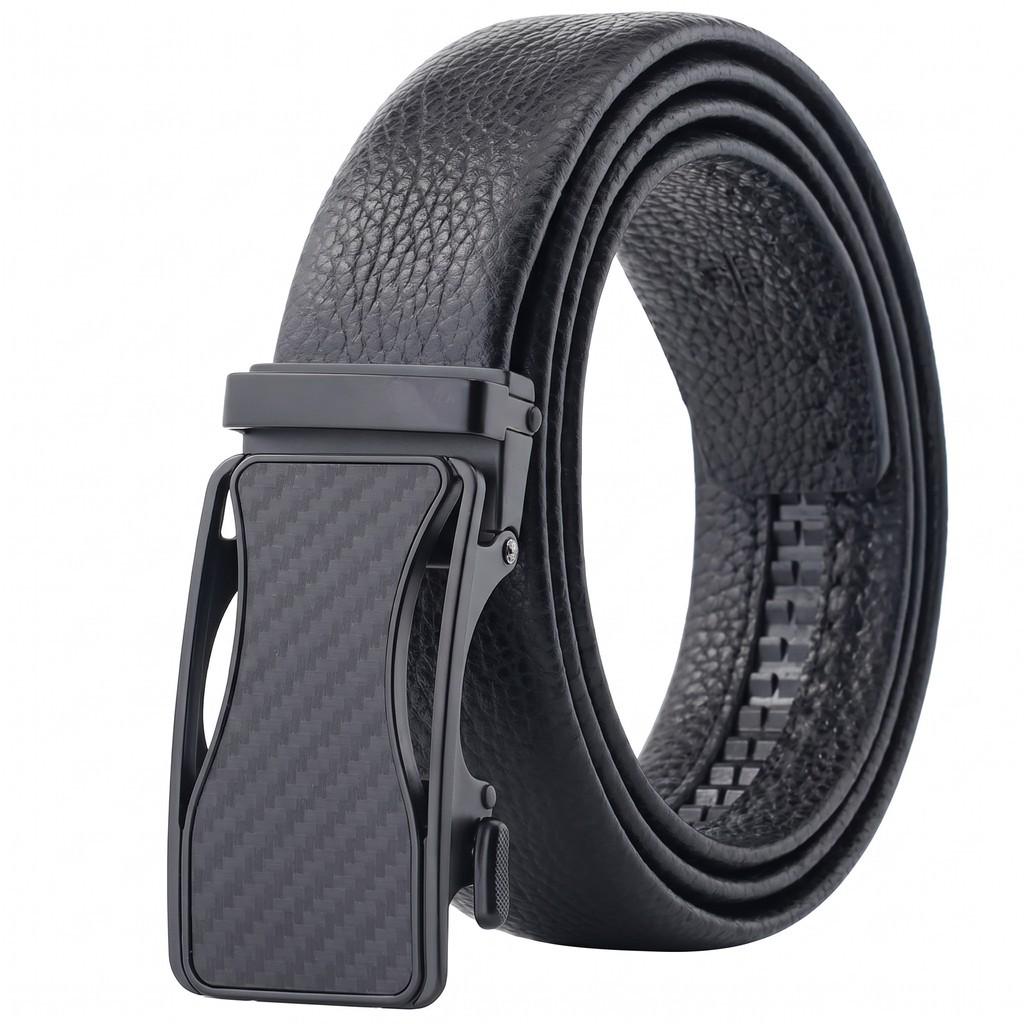 Men's Genuine Leather Automatic Buckle Belt