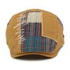 HT4806 Beret Cap Spring Summer Autumn Hats for Men Women Vintage Patchwork Beret Hat Male Female Ivy Flat Cap Adjustable Berets