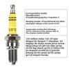 Three-wheel motorcycle ATDC D8TC spark plug, suitable for 125/150 engine ignition plugs as a universal accessory.
