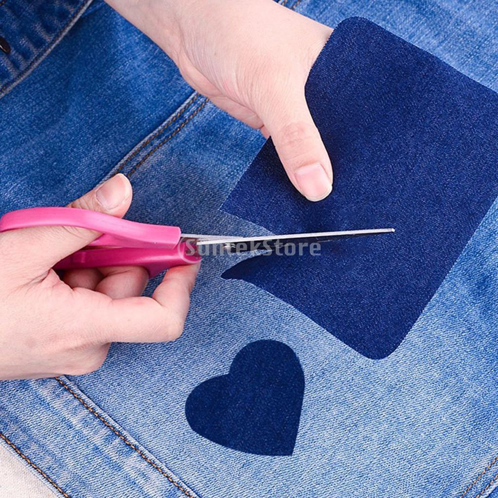 Denim Patches Iron on Fabric Clothing Patch Sewing Accessories for Jeans Jackets Bags Shirts Ironing
