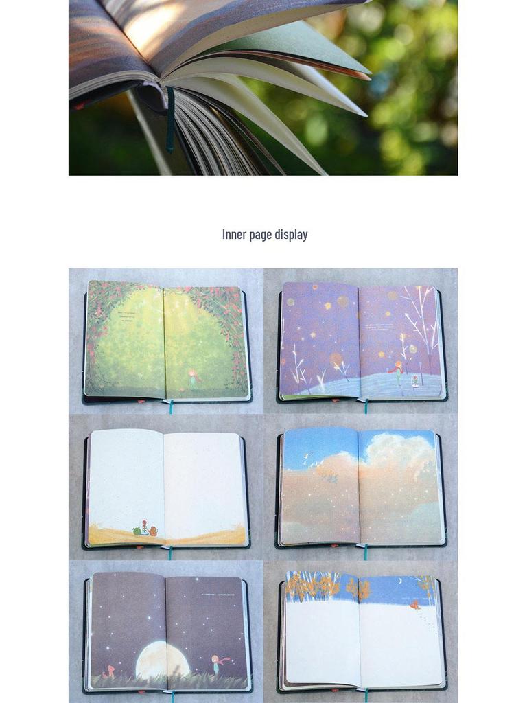 Dziennik z ilustracjami Małego Księcia: Urocze i Wykwintne dla Dziewczynek