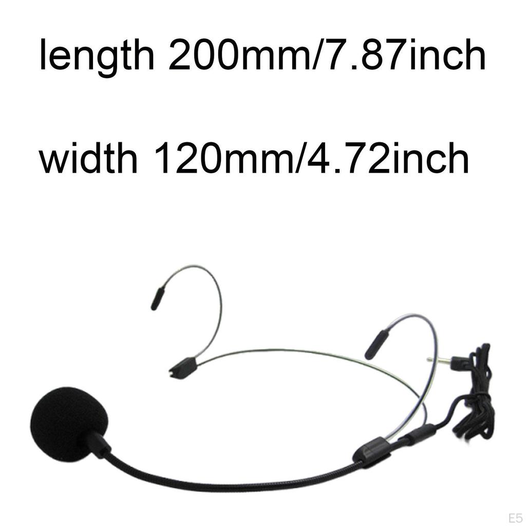 Discreet Double Earhook Headset Flexible for Theater, Lectures, Podcasts Versatile Comfortable Low
