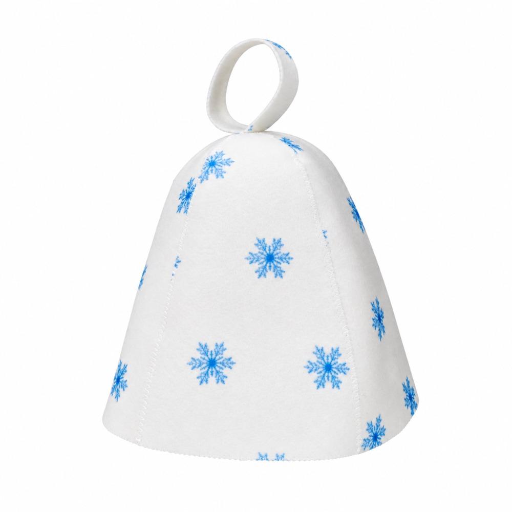 Snowflake Polka Dot Sauna Cap Felt Steam Room Cap Gifts Sauna Hat  Bathroom Accessories