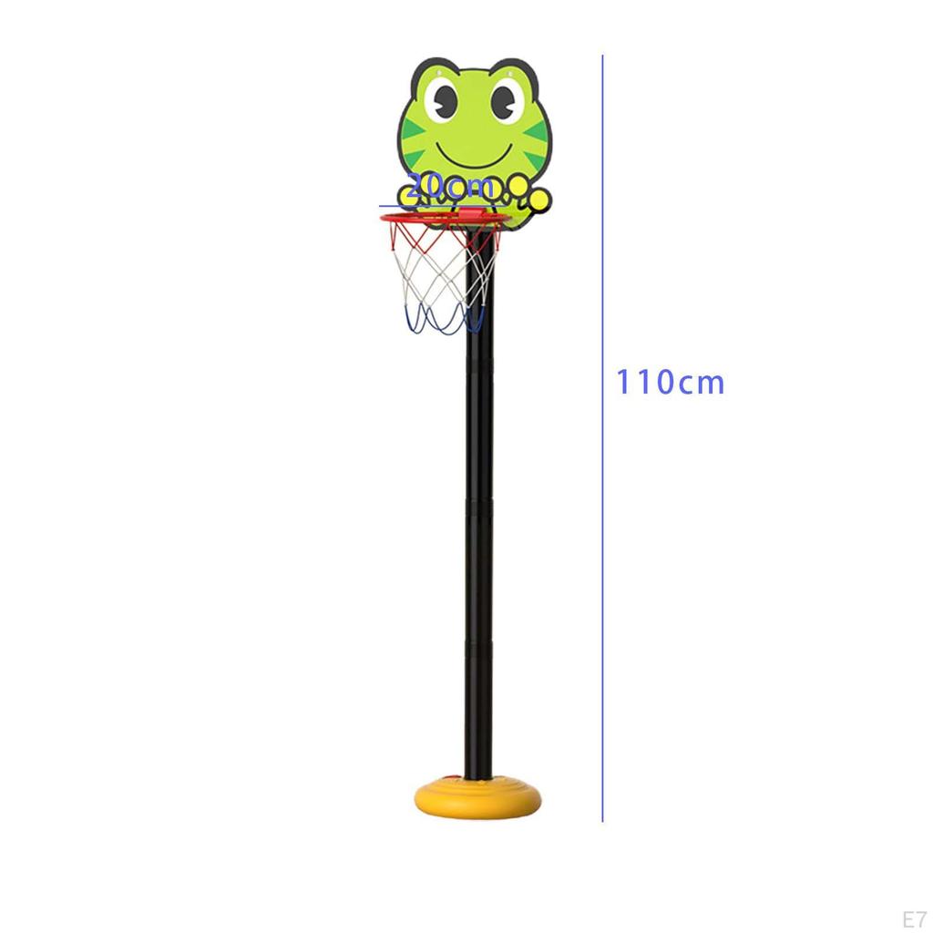 Backboard Basketball Goals Foldable Hoop Set Multifunction Adjustable Height Portable