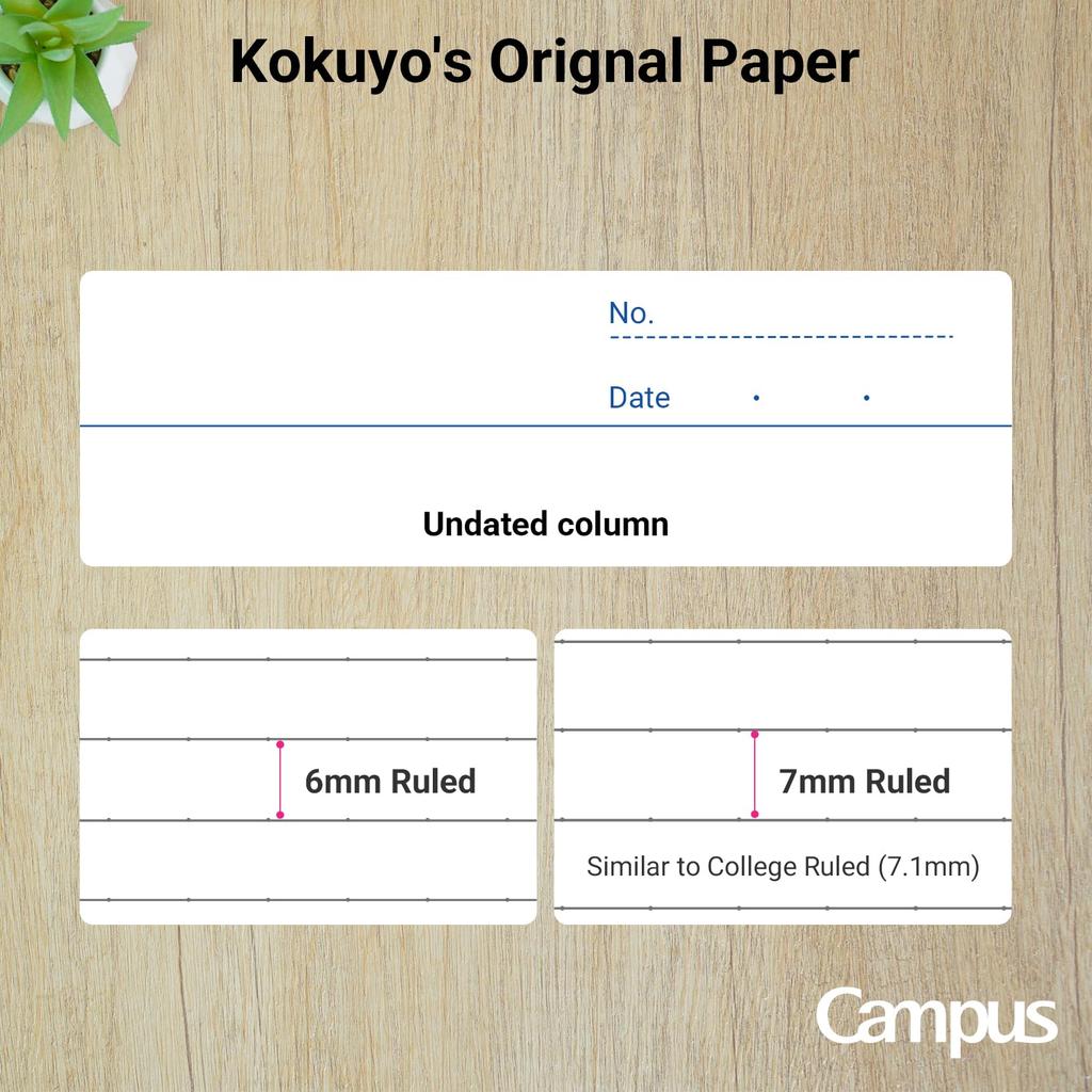 Kokuyo Campus Notebook 5-Pack B5 Dot Lines No-3CBTX5 30 Sheets