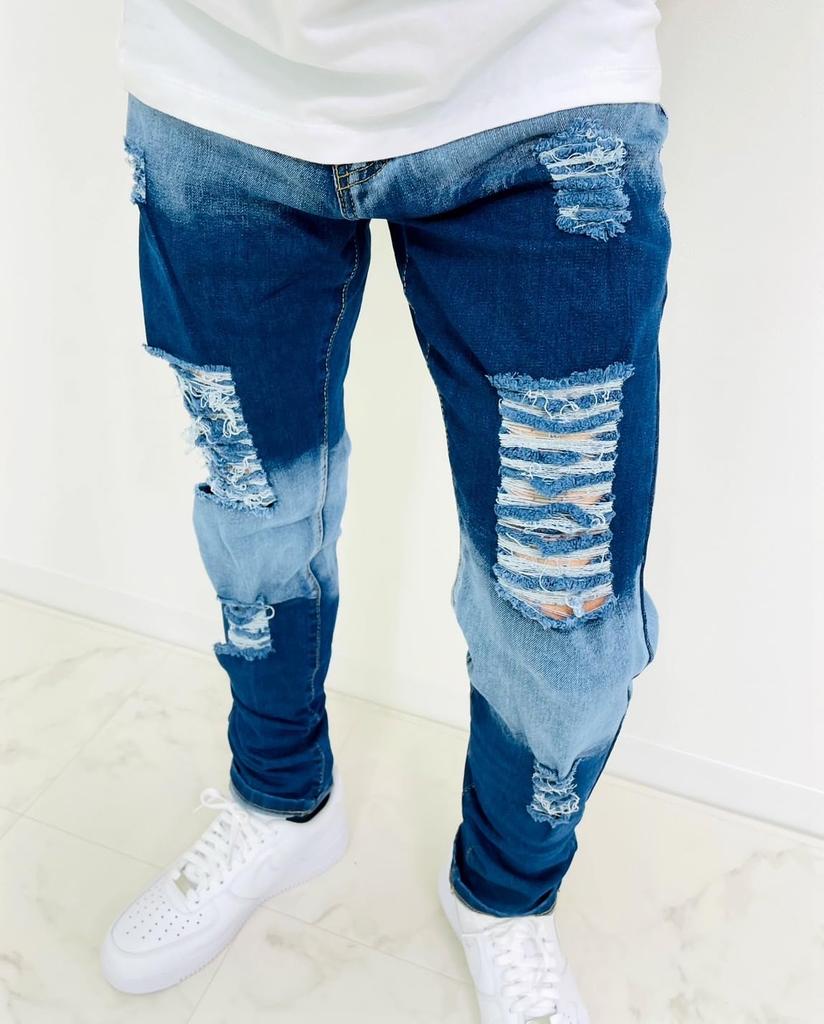 skinny distressed UK hip street sweat jogger super skinny patch JGG.Men's jeggings, pants, denim, drill, drill, sweat, hop, style, denim, pants,