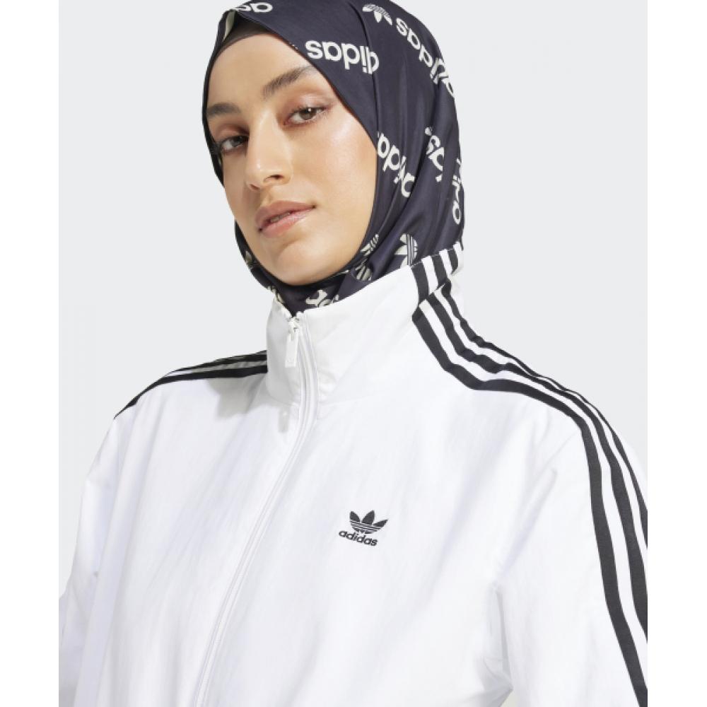 Adidas Woven Track Top   White Jd5328