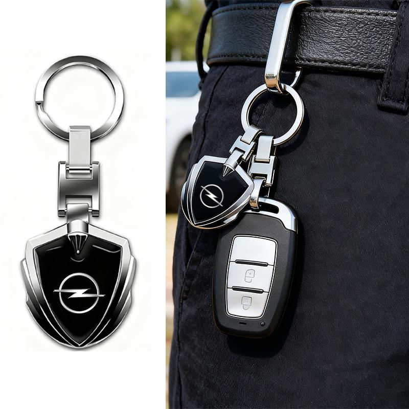 1/2pcs Car Keyring Holder Metal Keychain Ring Pendant For Opel Corsa Astra Insignia Vectra Zafira Meriva Mokka Grandland Vivaro