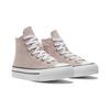Converse All Star Light Canvas Durable Height Increasing Shock Absorbing High Top Kids Sneakers Kids Sneakers Pink White A08711C